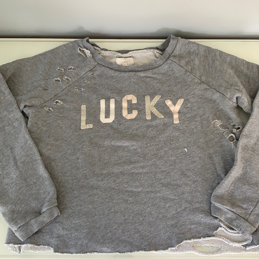 Lucky brand cropped sweater